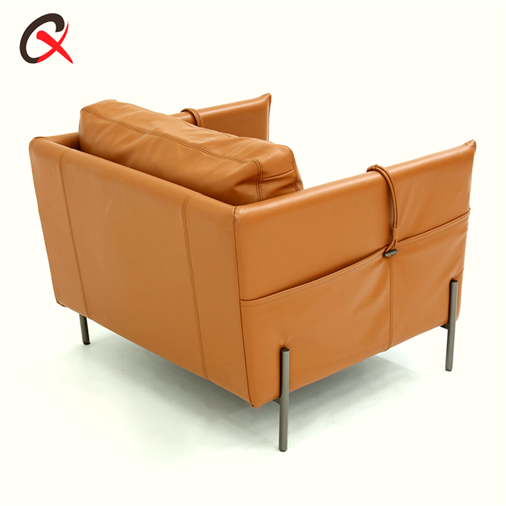 Upholstered Leather Armchair